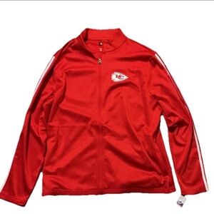 NEW NFL BRAND Kansas City Chiefs Red Men’s Jacket with Logo Size XL NWT